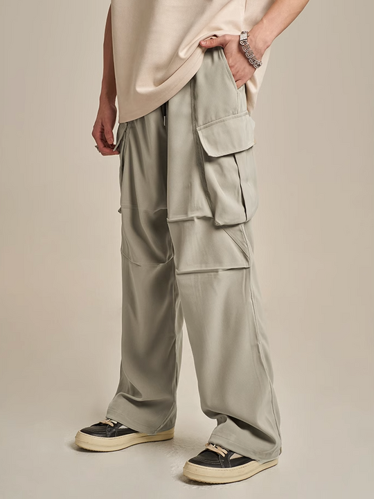 F3F Select Large Pockets Drape Cargo Pants