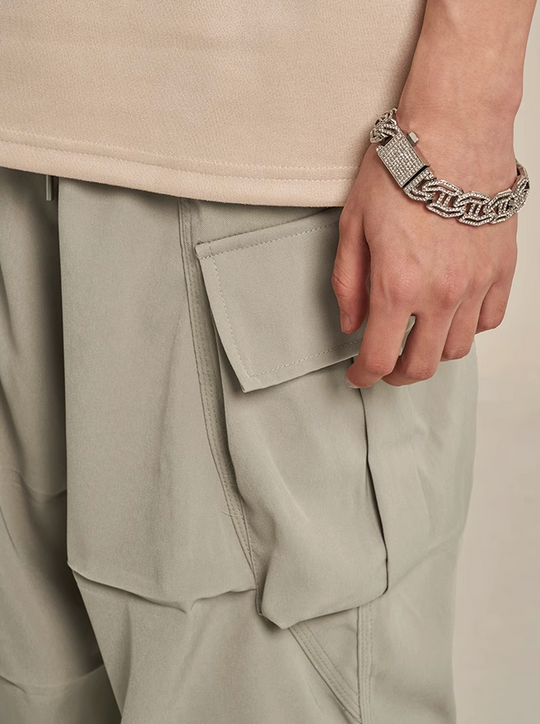 F3F Select Large Pockets Drape Cargo Pants