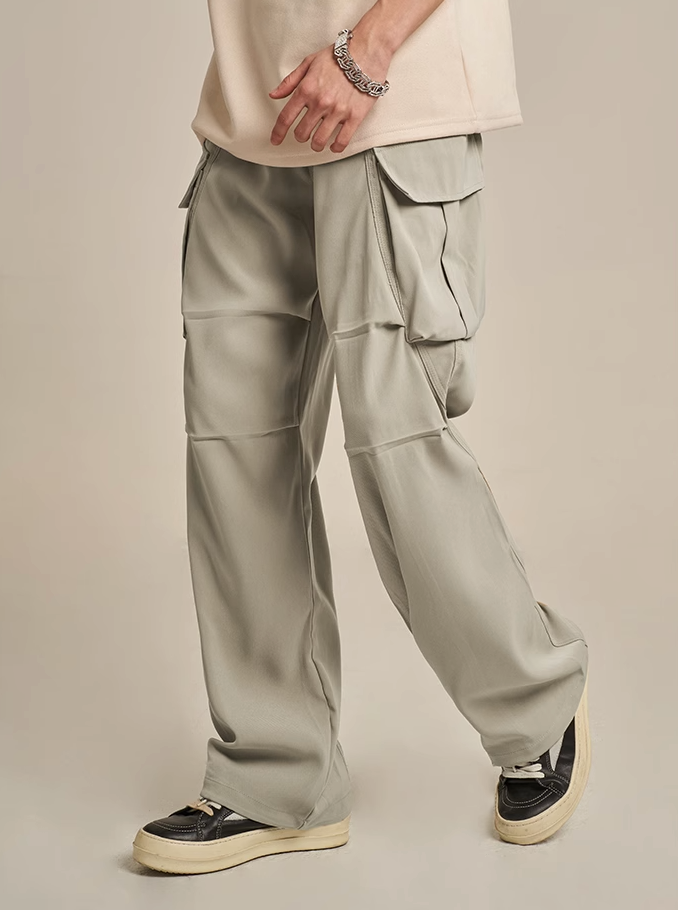 F3F Select Large Pockets Drape Cargo Pants