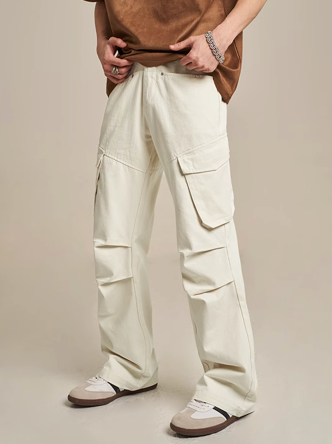 F3F Select Lazy Pleated Work Cargo Pants