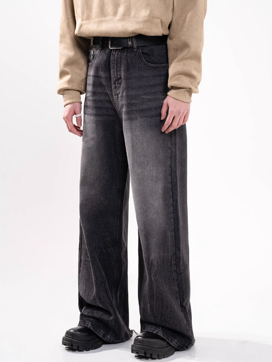 F3F Select Washed Black Gray Jeans