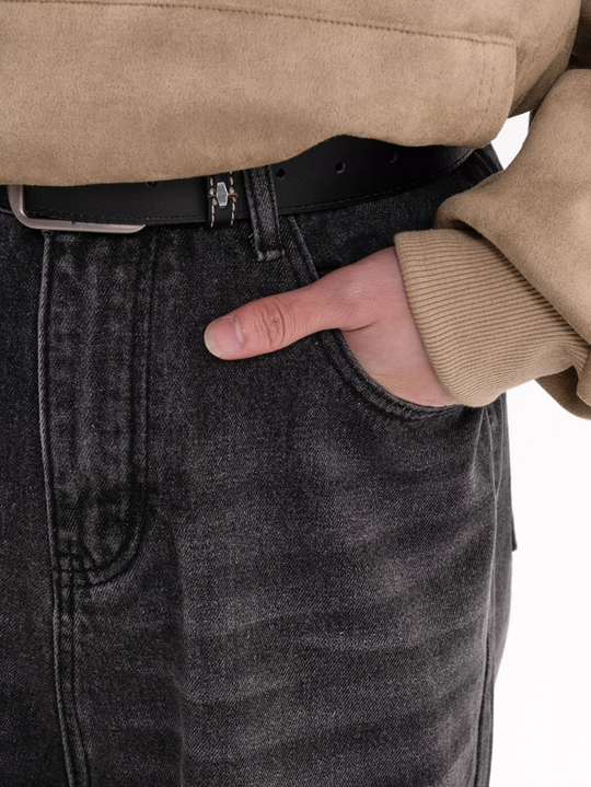 F3F Select Washed Black Gray Jeans