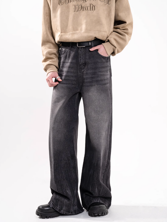 F3F Select Washed Black Gray Jeans