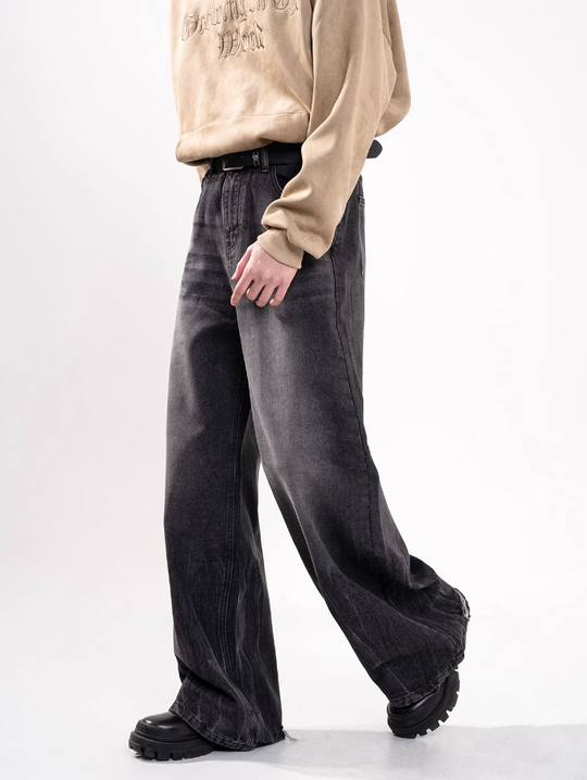 F3F Select Washed Black Gray Jeans