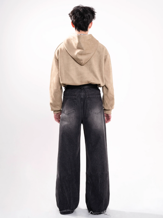 F3F Select Washed Black Gray Jeans