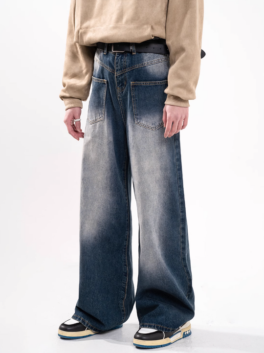 F3F Select Reverse Design Pockets Denim Jeans