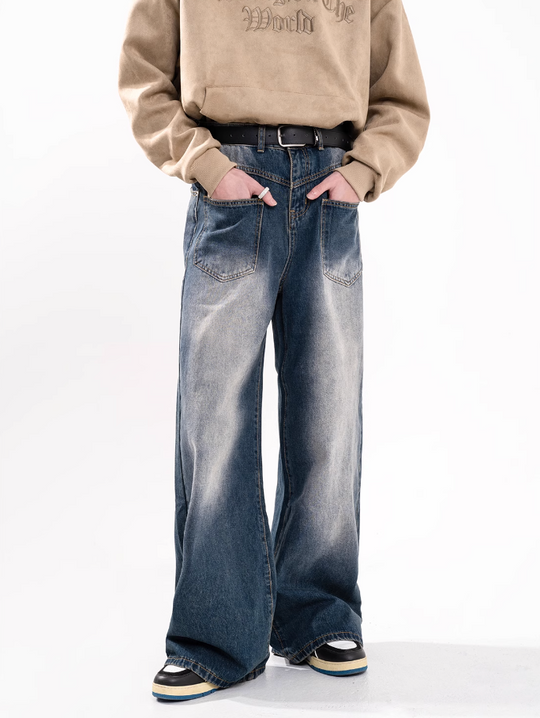 F3F Select Reverse Design Pockets Denim Jeans