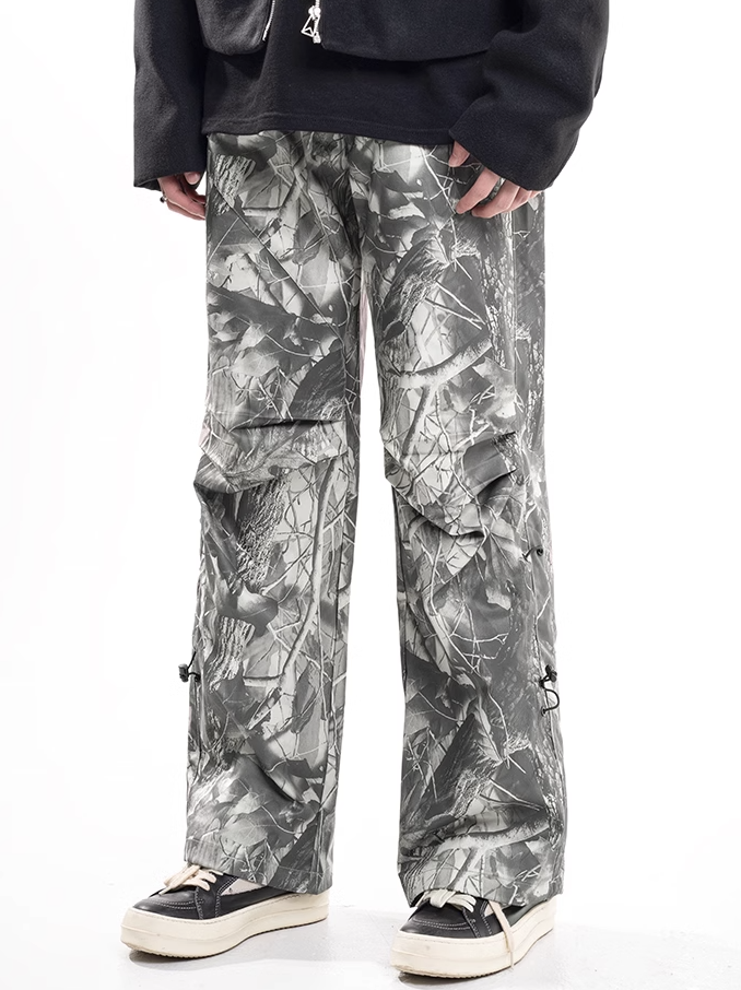 F3F Select Drawstring Leaves Camouflage Work Pants