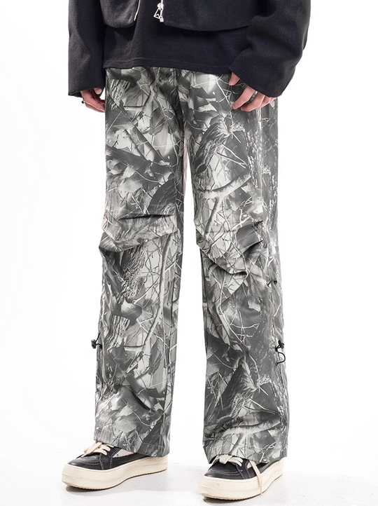 F3F Select Drawstring Leaves Camouflage Work Pants
