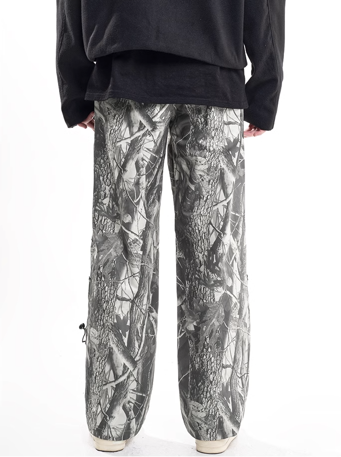 F3F Select Drawstring Leaves Camouflage Work Pants