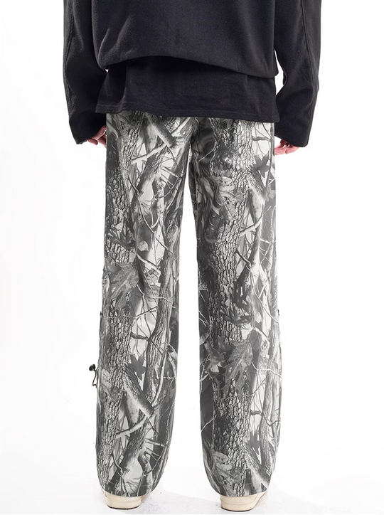 F3F Select Drawstring Leaves Camouflage Work Pants