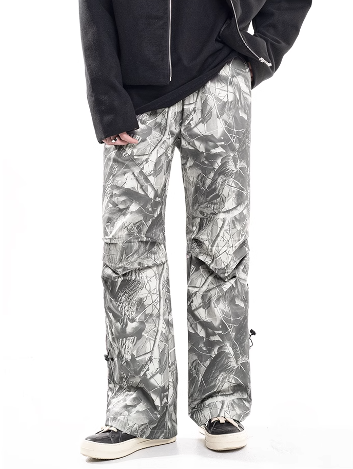 F3F Select Drawstring Leaves Camouflage Work Pants