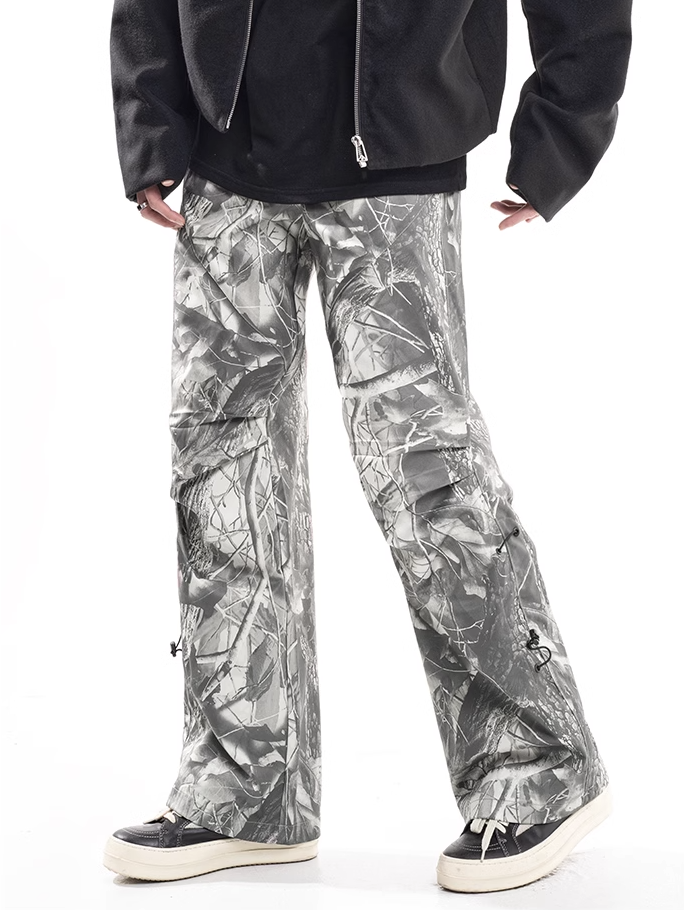 F3F Select Drawstring Leaves Camouflage Work Pants