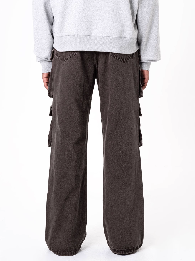 F3F Select Washed Functional Multi Pocket Work Pants