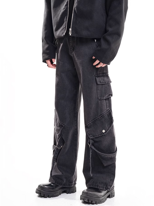 F3F Select Vintage Draped Multi Pockets Work Pants