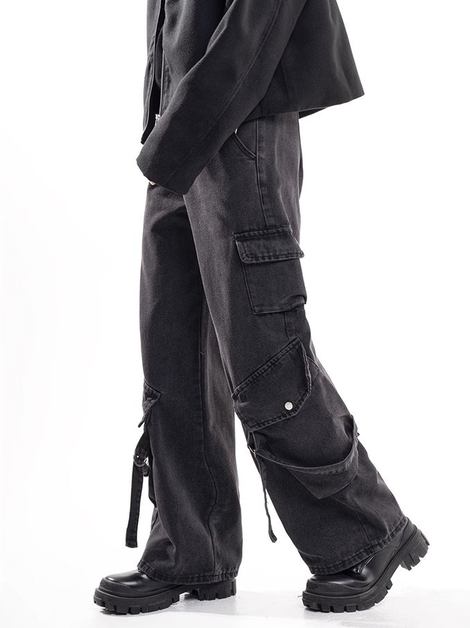 F3F Select Vintage Draped Multi Pockets Work Pants