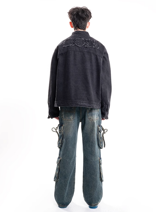 F3F Select Flutter Belt Design Functional Work Cargo Jeans