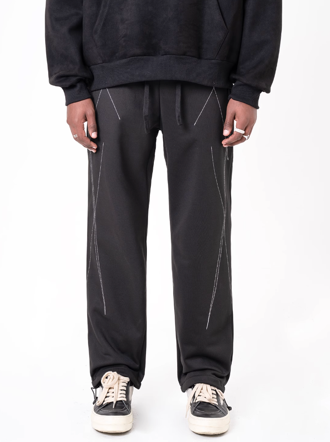 F3F Select Drawstring Splicing Line Design Sweatpants