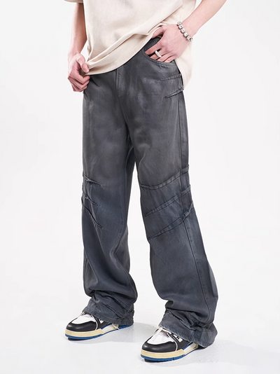 F3F Select Scratch Dirty Dye Stacked Washed Jeans