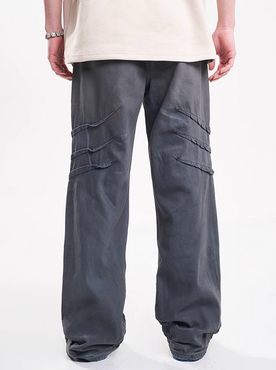F3F Select Scratch Dirty Dye Stacked Washed Jeans