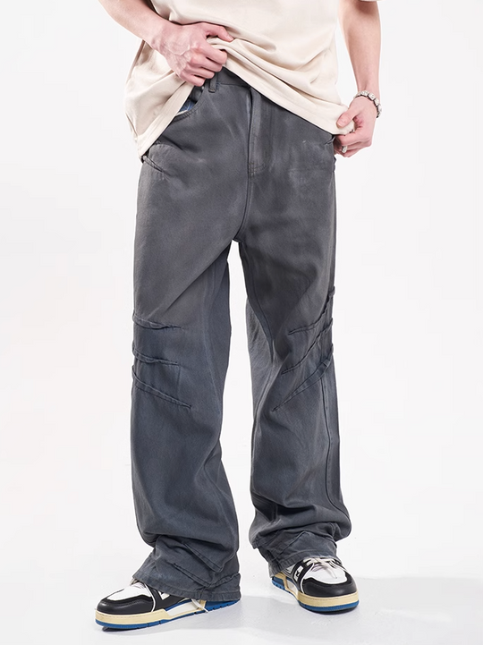 F3F Select Scratch Dirty Dye Stacked Washed Jeans