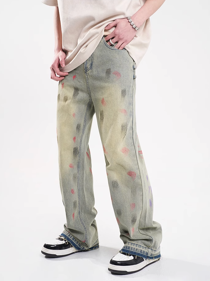 F3F Select Splash Ink Washed Jeans