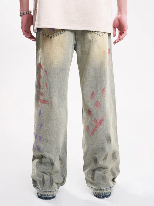 F3F Select Splash Ink Washed Jeans