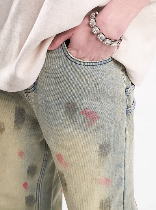 F3F Select Splash Ink Washed Jeans