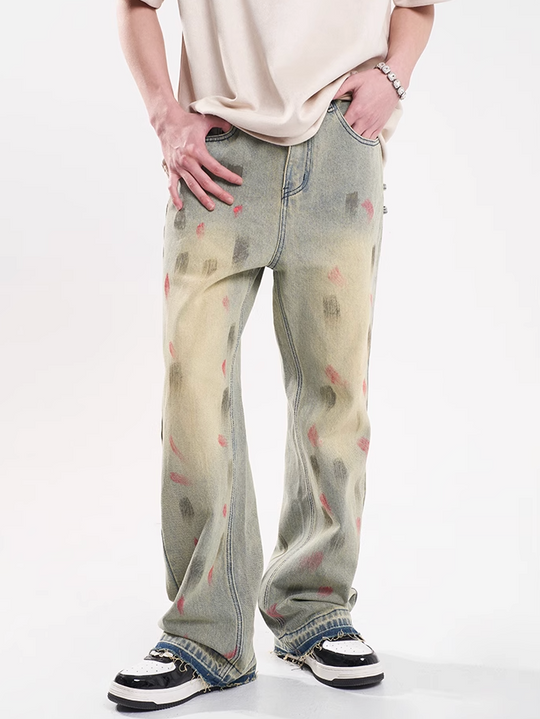 F3F Select Splash Ink Washed Jeans