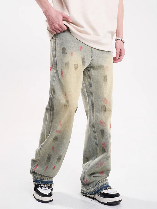 F3F Select Splash Ink Washed Jeans