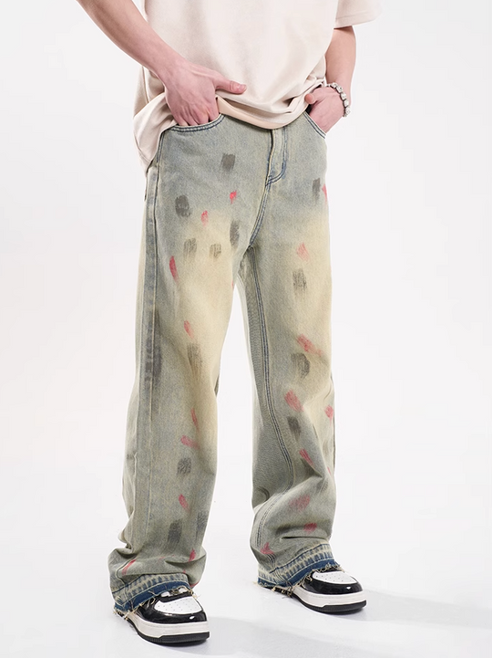 F3F Select Splash Ink Washed Jeans