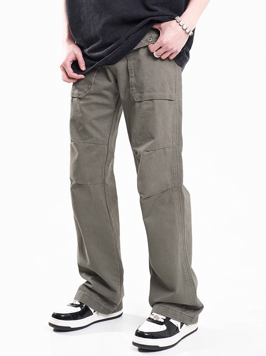 F3F Select Pleated Micro Flare Work Pants