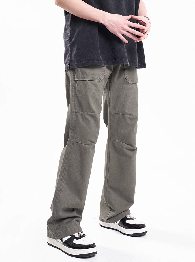 F3F Select Pleated Micro Flare Work Pants