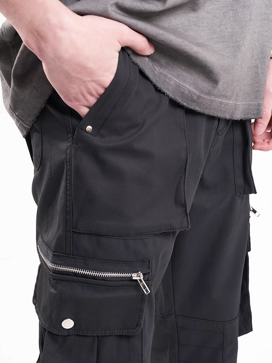 F3F Select Multi Pocket Patchwork Work Cargo Pants