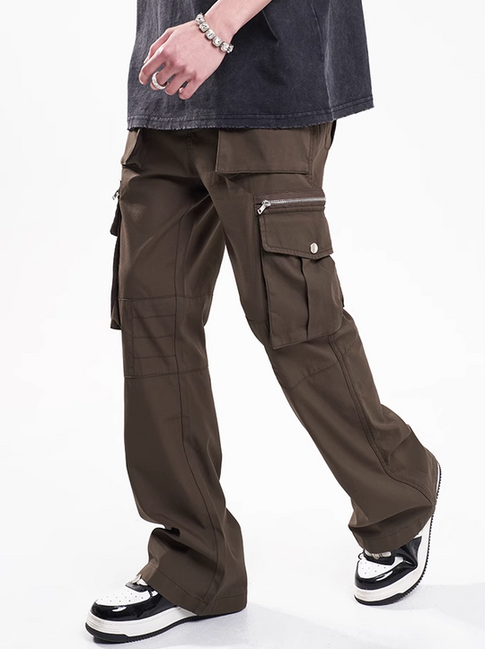 F3F Select Multi Pocket Patchwork Work Cargo Pants