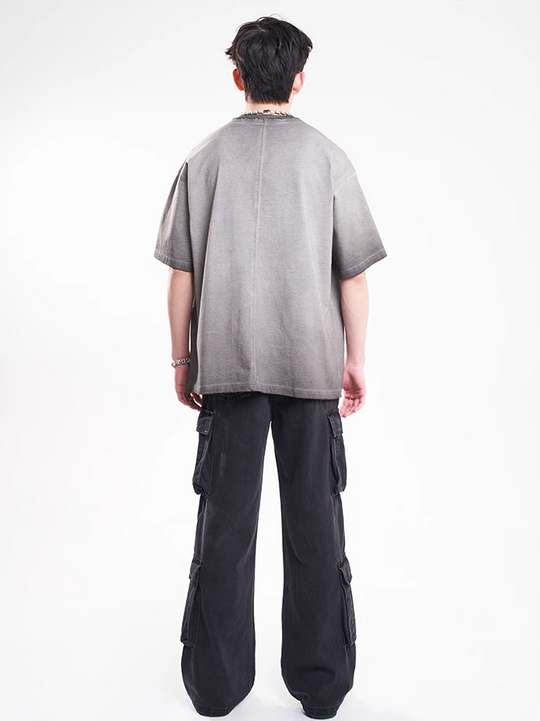 F3F Select Washed & Old Functional Multi Pocket Work Cargo Pants