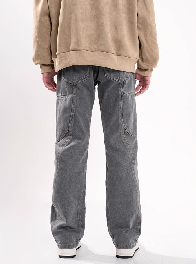 F3F Select Side Deconstruction Leg Zipper Design Jeans