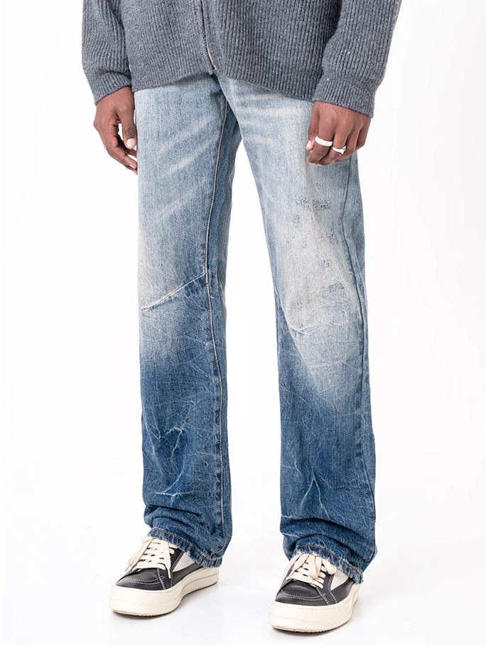 F3F Select Cracked Washed Old Jeans