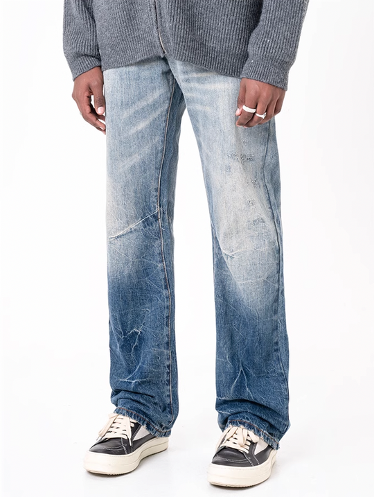 F3F Select Cracked Washed Old Jeans
