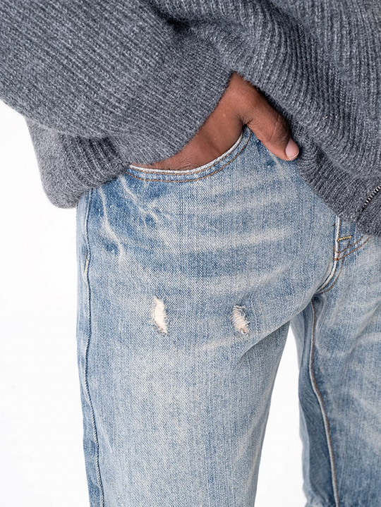 F3F Select Cracked Washed Old Jeans
