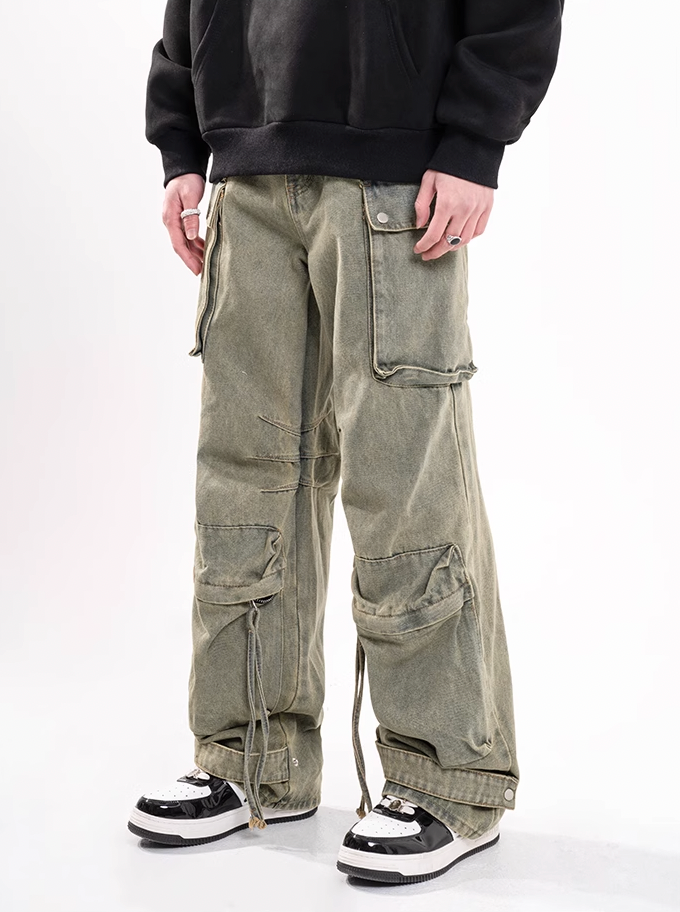 F3F Select Straps Multi Pocket Work Cargo Jeans