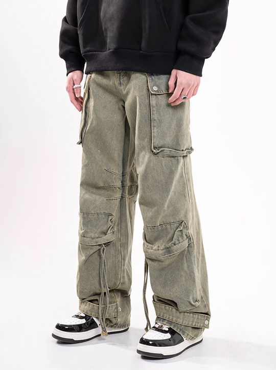 F3F Select Straps Multi Pocket Work Cargo Jeans