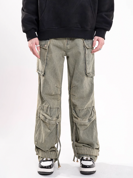 F3F Select Straps Multi Pocket Work Cargo Jeans