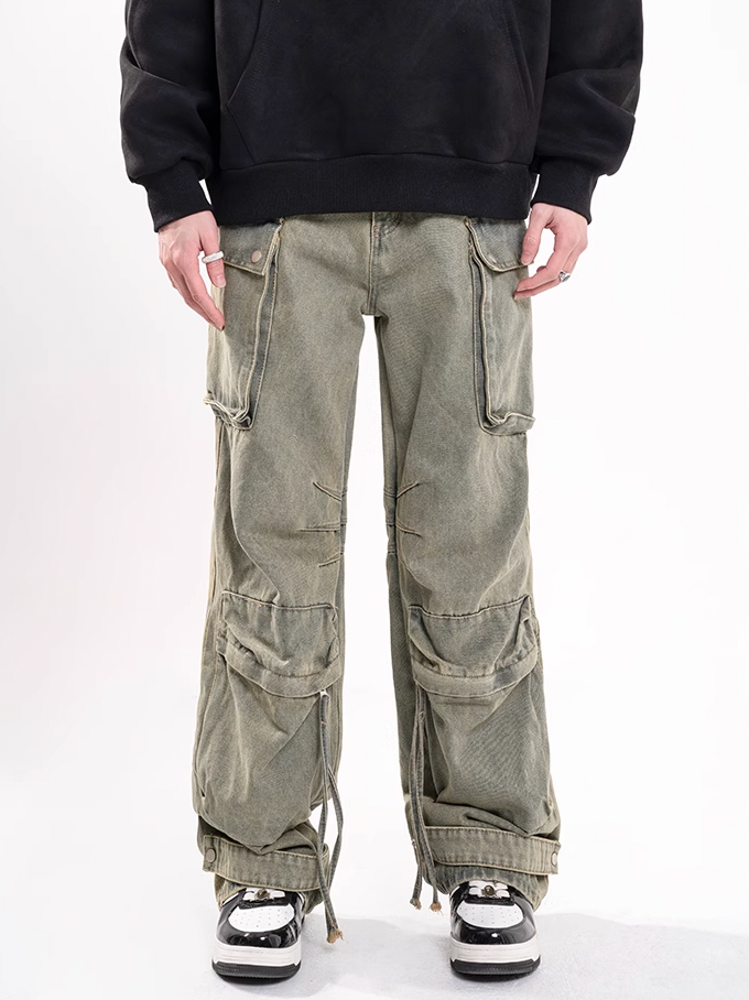 F3F Select Straps Multi Pocket Work Cargo Jeans