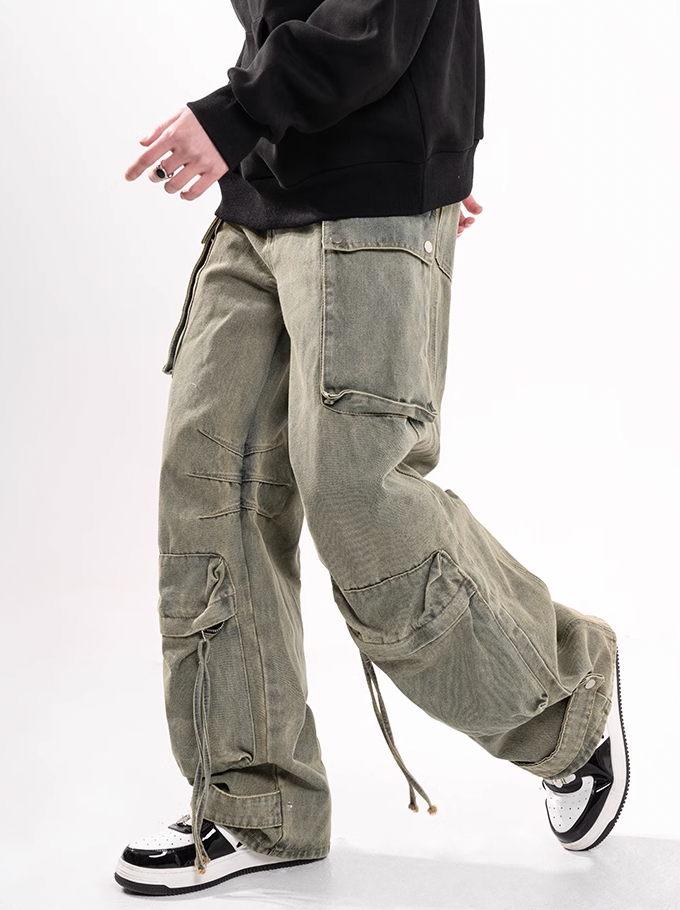 F3F Select Straps Multi Pocket Work Cargo Jeans