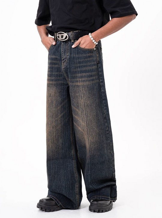 F3F Select Heavyweight Mid Waist Dark Blue Jeans