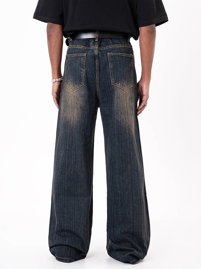 F3F Select Heavyweight Mid Waist Dark Blue Jeans