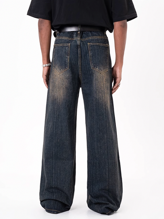 F3F Select Heavyweight Mid Waist Dark Blue Jeans