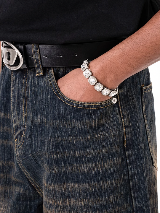 F3F Select Heavyweight Mid Waist Dark Blue Jeans