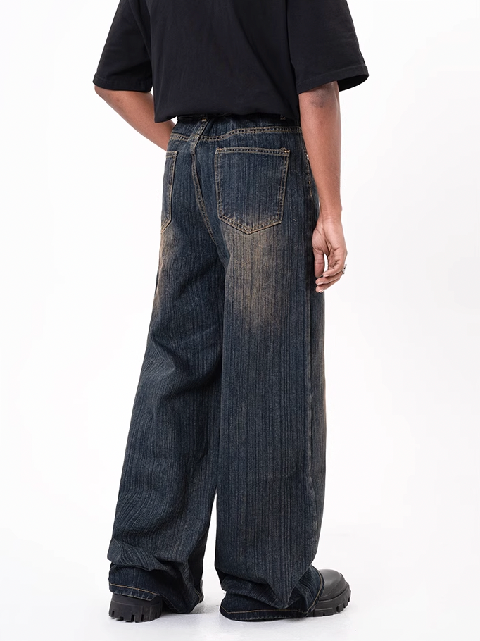 F3F Select Heavyweight Mid Waist Dark Blue Jeans